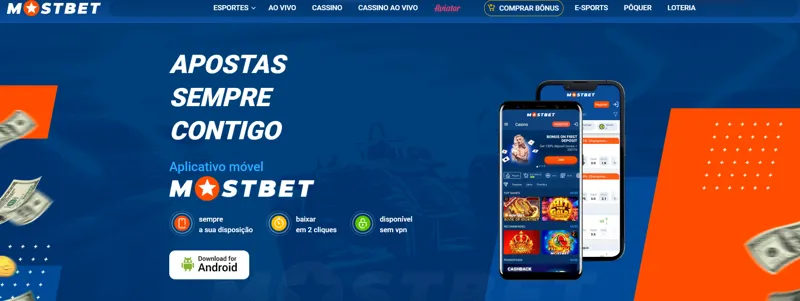 Aplicativo móvel MostBet para dispositivos Android