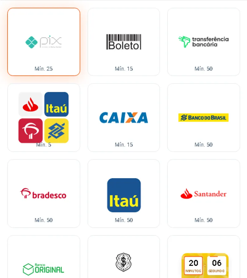 Métodos para recarregar a MostBet