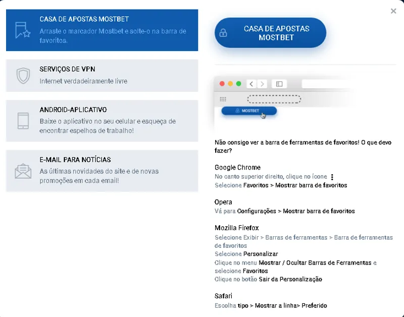 Como contornar bloqueios para acessar a MostBet
