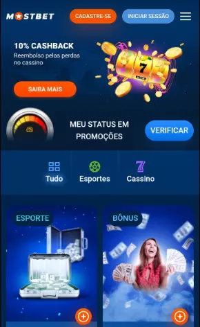 Versão móvel da Mostbet